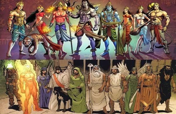 greek and hindu mythology